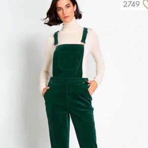 Modcloth Potluck Hunter Green Overalls